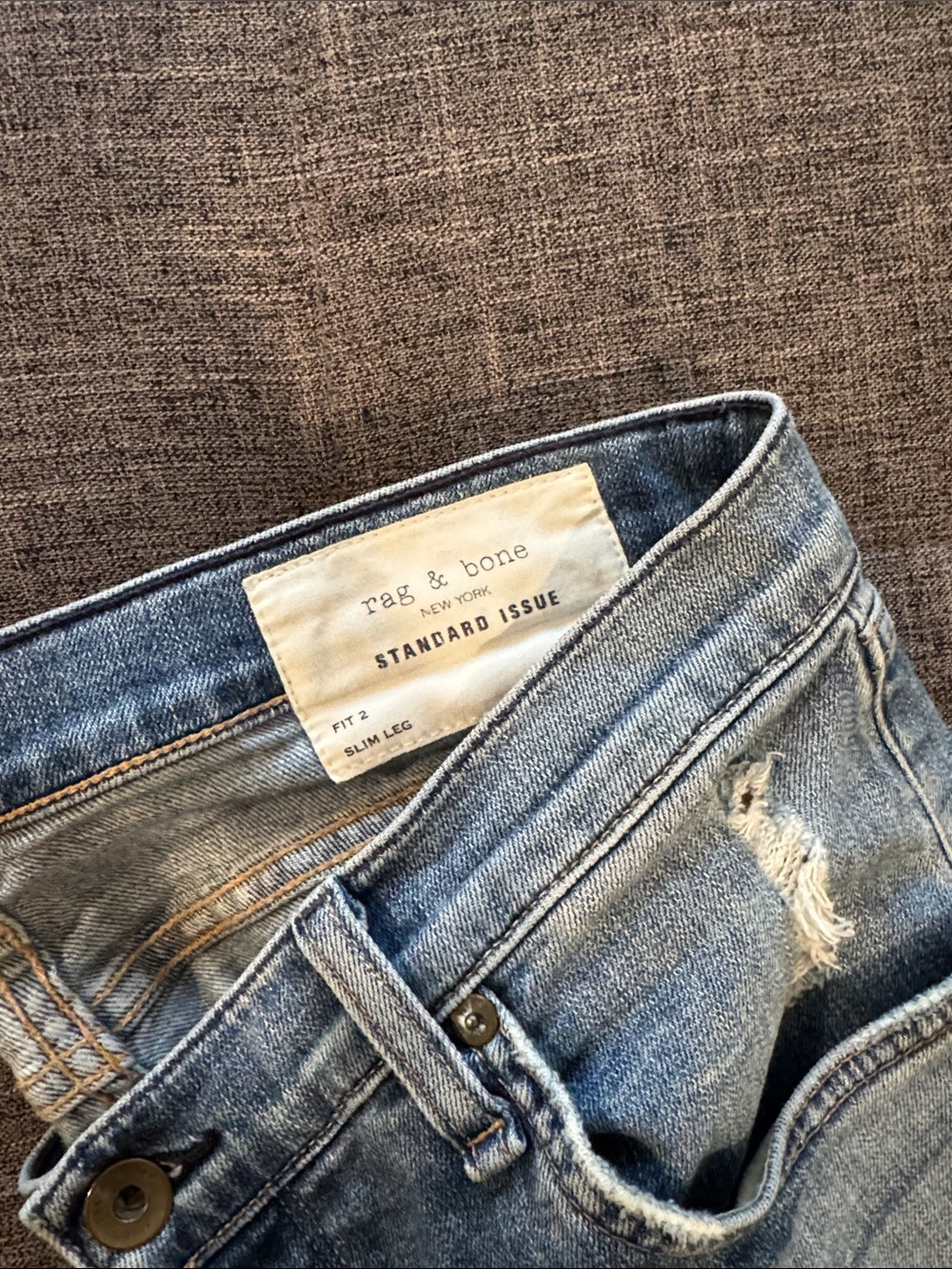 Men’s size 31 Rag & BoneLight Wash Slim Jeans